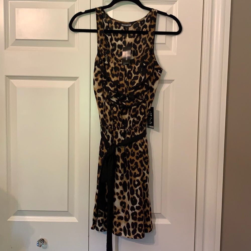 NWT Express Leopard Dress - Size Small